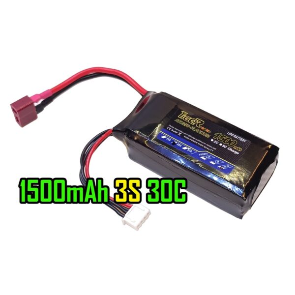 1500mAh Tiger 3S 11.1v 30C Lipo Battery