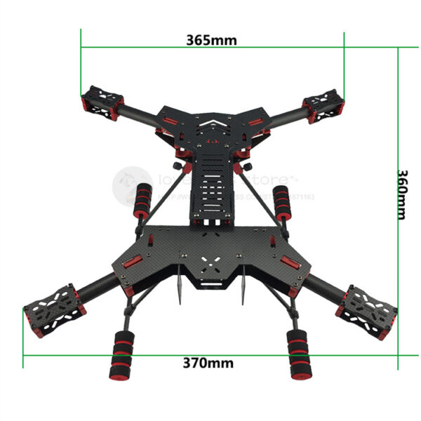 JMRRC Alien H4 Foldable Carbon Fiber Quad Frame - Image 2