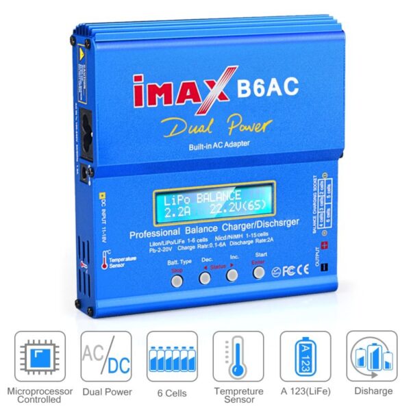 IMAX B6AC 80W Balance Battery Charger - Image 2