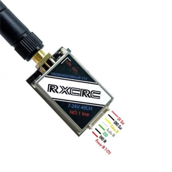 RXCRC 1000mW 5.8G Video Transmitter for FPV Drone