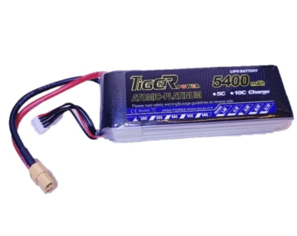 5400mAh Tiger 4S 14.8v 30C Lipo Battery - Image 2