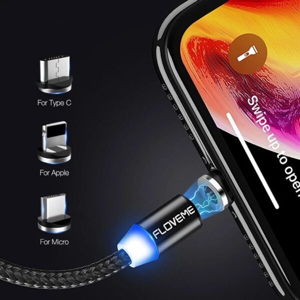 FLOVEME 3in1 High-Quality Magnetic Charging Cable