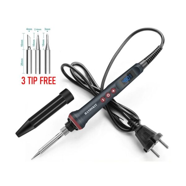 HANDSKIT 90W Digital Soldering Iron Kit (Dual Heating Core)