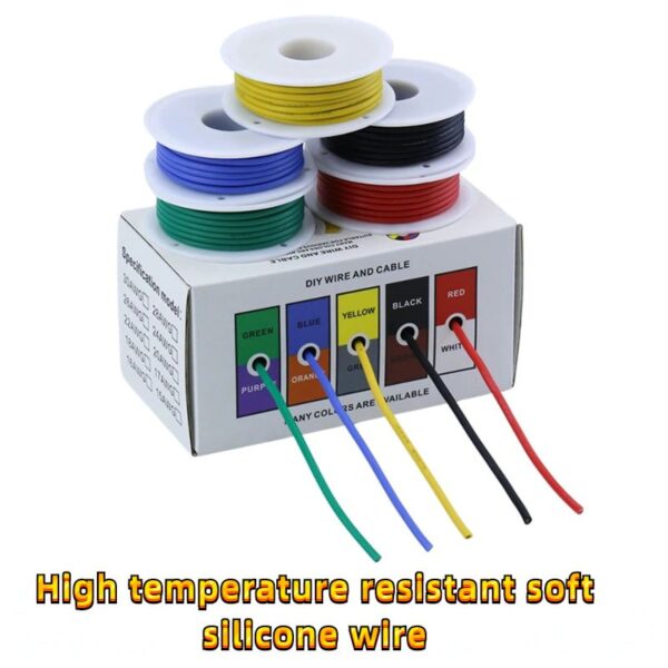 30AWG Silicone Wire 100 meter 5 Coli Box/Set - Image 2