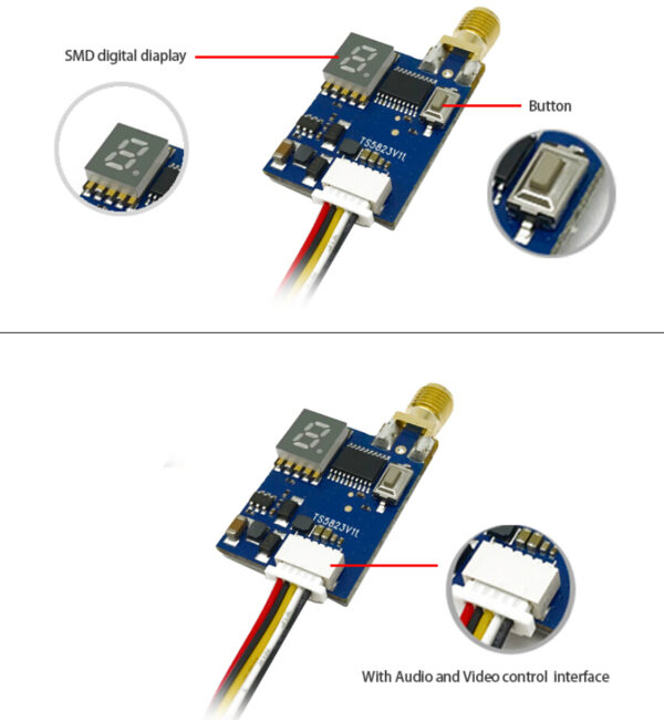 EWRF TS5823 Pro FPV Transmitter For RC Drone - Image 5