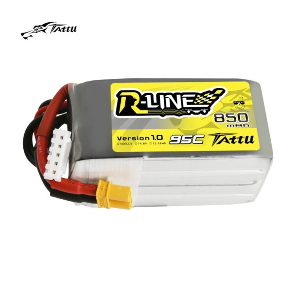 Tattu R-Line 850mAh 4S 95C LiPo Battery for FPV Racing - Image 2