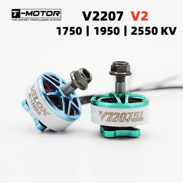 TMotor Velox V2207 V2 BLDC Motor 1750kV|1950kV|2550kV for FPV Drone