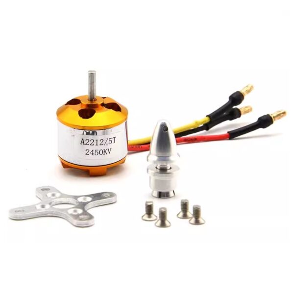 A2212 2450kV Brushless DC Motor with 3.5mm Bullet Plug - Image 3