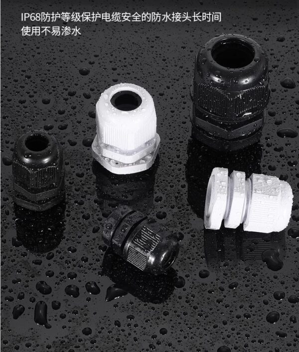 Nylon Waterproof PG Connector M10/20/25/30 - Image 2