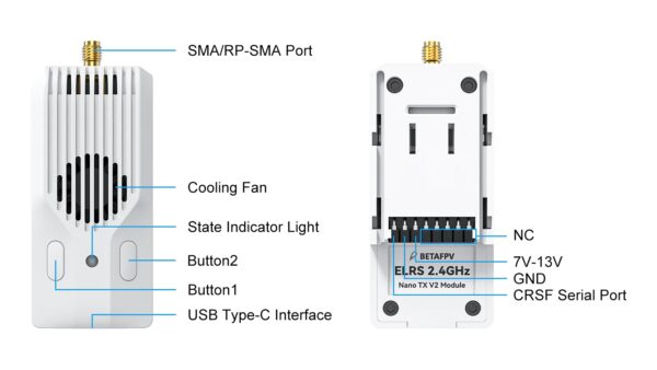 BETAFPV ELRS Nano V2 Module for FPV - Image 5