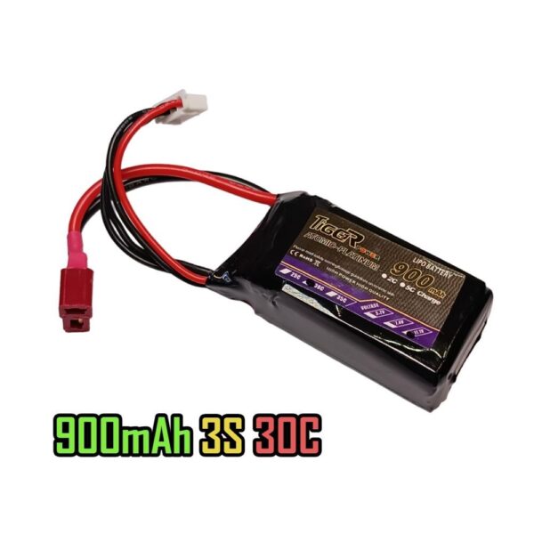 900mAh Tiger 3S 11.1v 30C Lipo Battery