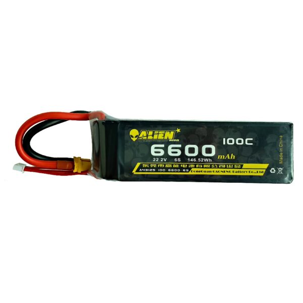 Alien 22.2V 6600mAh 6S 100C LiPo Battery