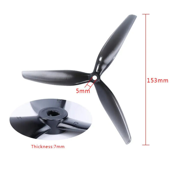 HQprop HQ 7*4 3 Blade Propeller (4Pcs/Set) - Image 3