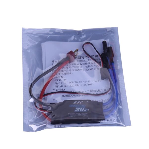 30A UPGRADE brushless ESC 2-3S with 5V@2A BEC for Multicopter - Image 3