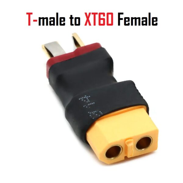 T Plug Male to XT60 Female Adapter For LiPo Battery