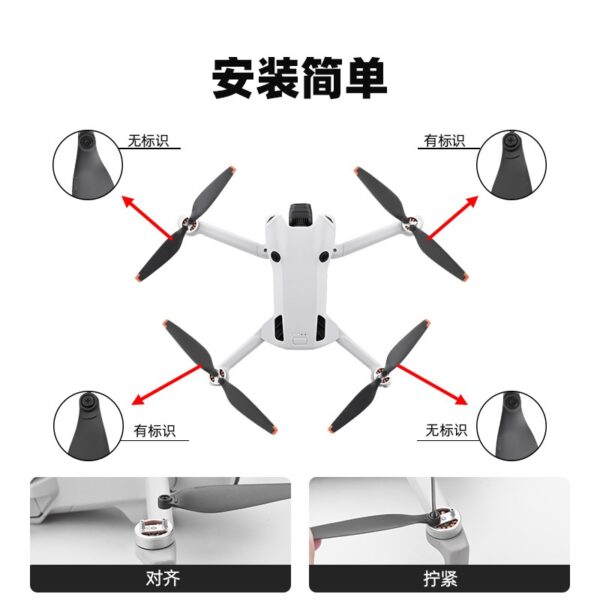 DJI Mavic Mini 4/ 4Pro Replacement Propeller 6030F (8Pcs/4pairs) - Image 4