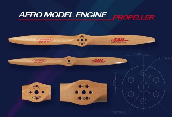 A-Grade SAIL DLE Engine Wooden Propeller 32"x 12" Pitch