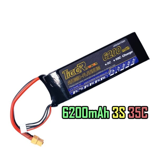 6200mAh Tiger 3S 11.1v 35C Lipo Battery