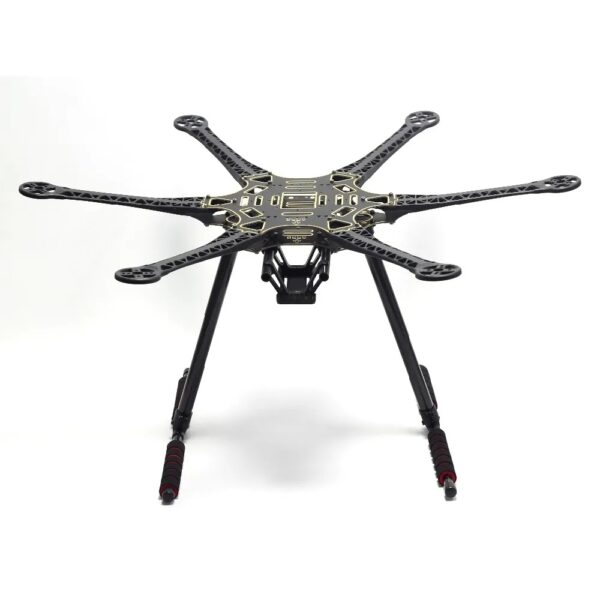 S550 Hexacopter Frame Black with Carbon Fiber Landing & Gimbal Mount