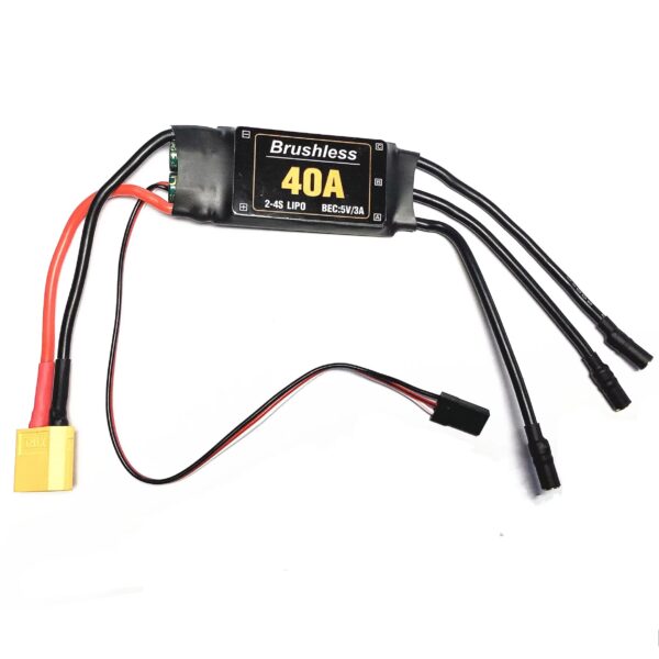 40A 2-4S Brushless Motor ESC With 5V/3A BEC for RC Airplane/ Multicopter