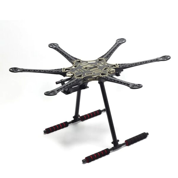 S550 Hexacopter Frame Black with Carbon Fiber Landing & Gimbal Mount - Image 2