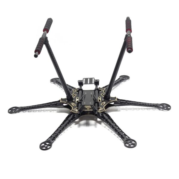 S550 Hexacopter Frame Black with Carbon Fiber Landing & Gimbal Mount - Image 3