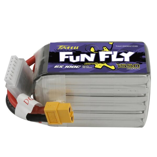 Tattu FunFly 1550mAh 22.2V 6S 100C LiPo Battery - Image 3