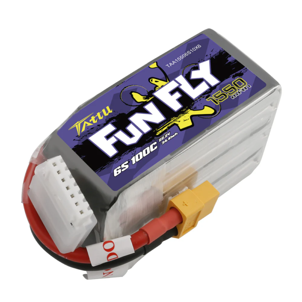 Tattu FunFly 1550mAh 22.2V 6S 100C LiPo Battery