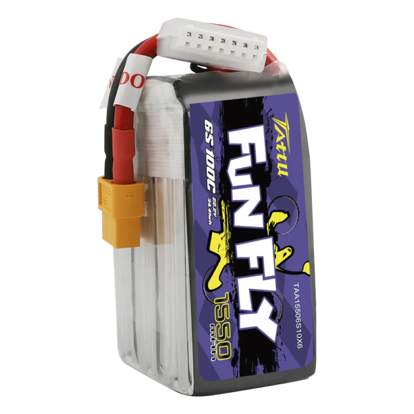 Tattu FunFly 1550mAh 22.2V 6S 100C LiPo Battery - Image 2