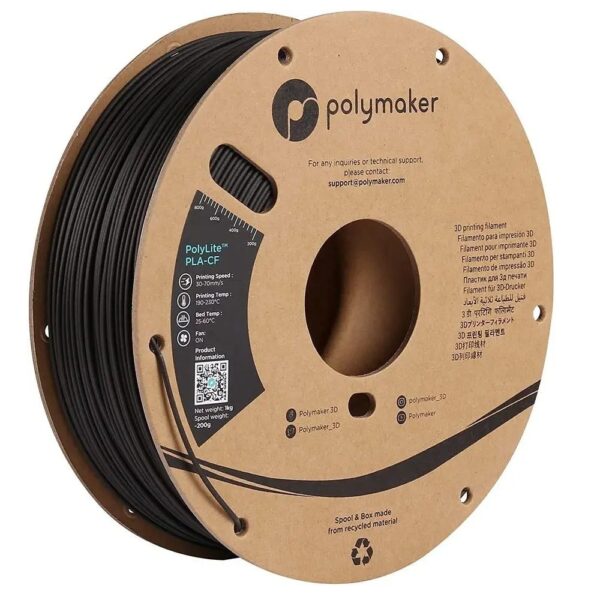 Polymaker PLA-CF Strong Carbon Fiber Reinforced Filament 3D Printing - Image 2