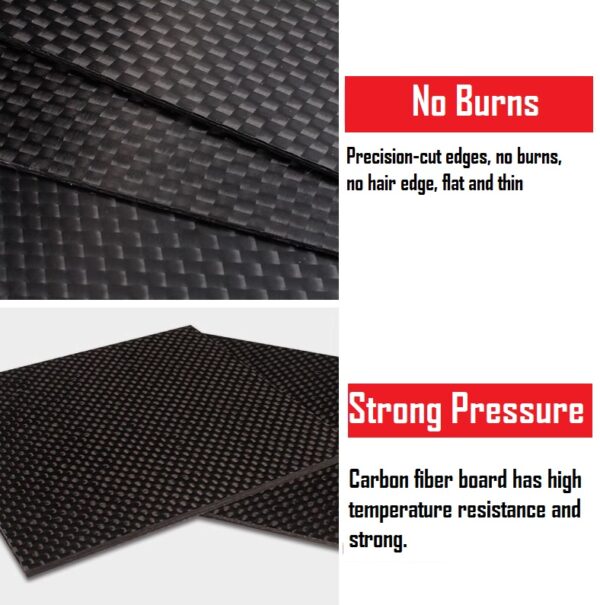 2mm Carbon Fiber Board Plate (200x200mm) - Image 3