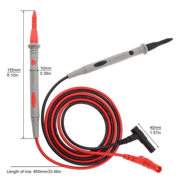 Universal Multimeter Test Leads Probes 1000V/20A - Image 4