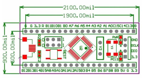 STM32F103C8T6 ARM Development Board Module - Image 4