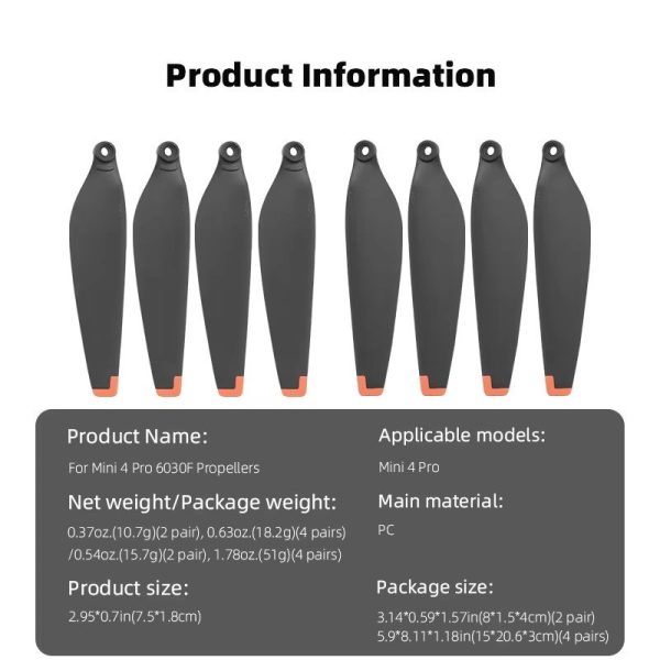 DJI Mini 4/ 4Pro Replacement Propeller 6030F - Image 5