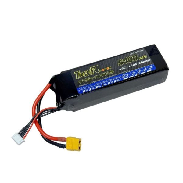 5400mAh Tiger 4S 14.8v 60C Lipo Battery - Image 2