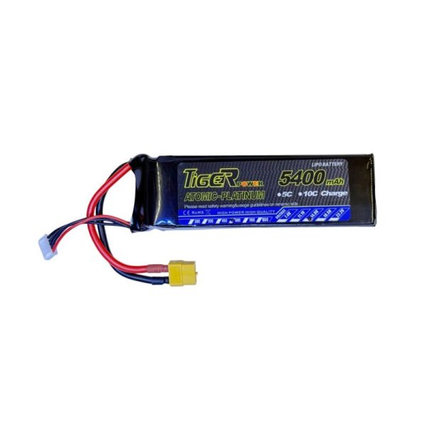 5400mAh Tiger 4S 14.8v 60C Lipo Battery - Image 3