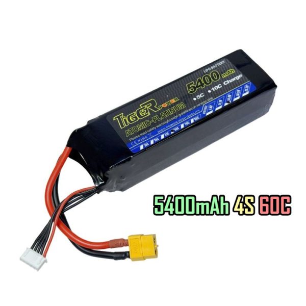 5400mAh Tiger 4S 14.8v 60C Lipo Battery