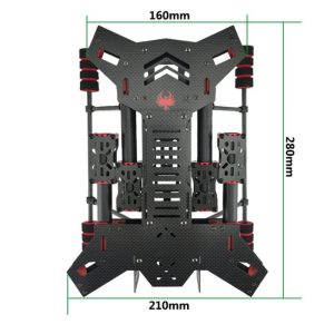 JMRRC Alien H4 Foldable Carbon Fiber Quad Frame (450mm)